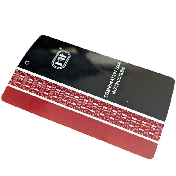 Vintage Black Leather Combo Locking Briefcase - Picture 9 of 16